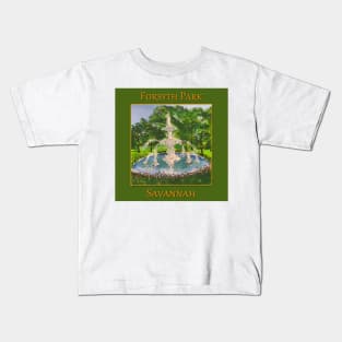 Forsyth Park in Savannah Georgia Kids T-Shirt